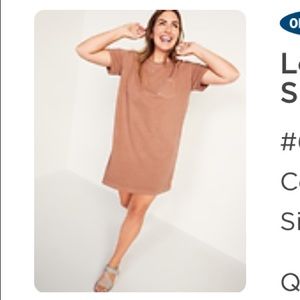 NWT Old Navy Loose Vintage T Shirt Shift Dress in Elmwood Size Large